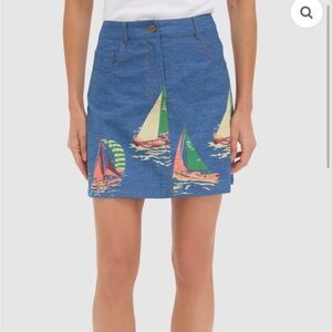 Tuckernuck Newport Regatta Chambray Pippa Mini Skirt